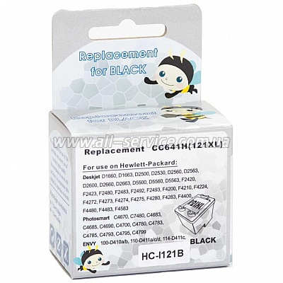  MicroJet  HP DJ D2563/ F4283  HP 121XL / CC641HE Black (HC-I121B)