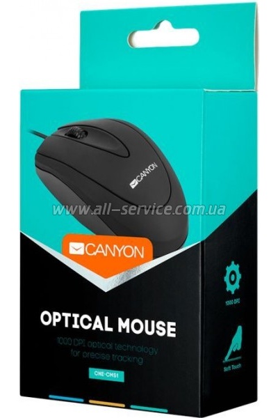  Canyon CM-1 USB Black (CNE-CMS1)