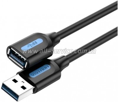 ���� ������ USB 2.0 AM/AF 2.0m black Vention (CBHBH)