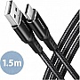 ���� ������ USB 2.0 AM to USB-C 1.5m black AXAGON (BUCM-AM15AB)
