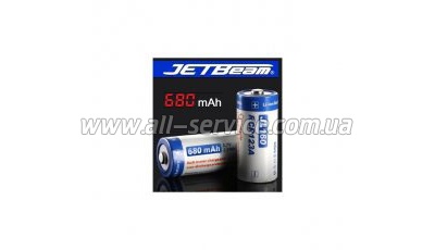  JetBeam Li-ion RCR123, 3.7V, 680mAh (018.0011)