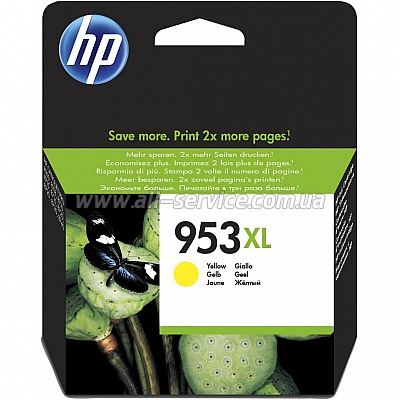  HP 953XL Officejet Pro 8210/ 8710/ 8720/ 8725/ 8730 Yellow (F6U18AE)