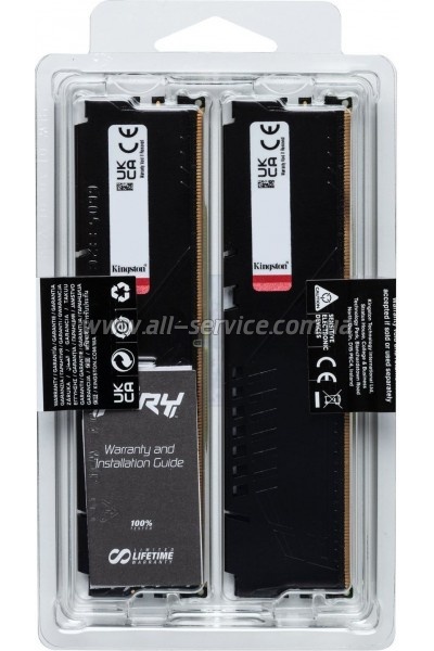     DDR5 64GB (2x32GB) 6000 MHz Beast Black XMP Kingston Fury (ex.HyperX) (KF560C30BBK2-64)