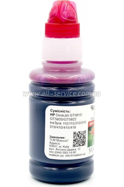  Makkon HP Ink Tank 115/ 310/ 315/ 318/ 319 100  magenta (IMN-HP-GT52-100M)