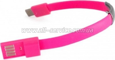 ���� ������ USB 2.0 AM to USB-C 0.18m pink Extradigital (KBU1780)