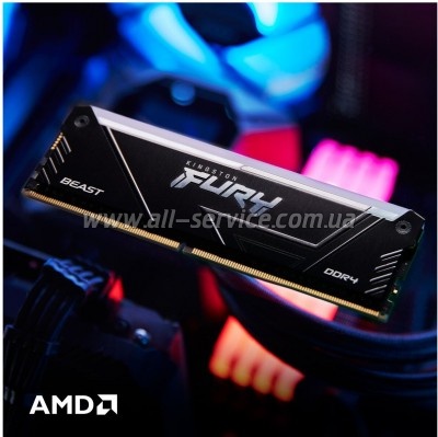 ������ ������ ��� ���������� DDR4 32GB 3200 MHz Beast RGB Kingston Fury (ex.HyperX) (KF432C16BB2A/32)