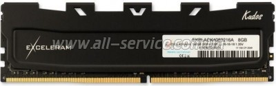     DDR4 8GB 3200 MHz Kudos Black eXceleram (EKBLACK4083216A)
