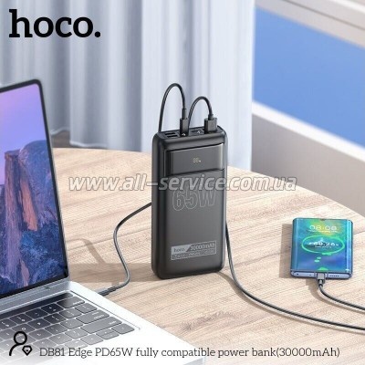 ������� ������������� HOCO 30000mAh Apollo PD 65W Black (DB81 / 714720)