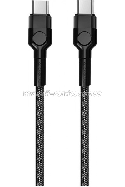���� ������ ColorWay USB-C to USB-C 1.0m 3.0A black (CW-CBPDCC047-BK)