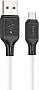 ���� ������ USB 2.0 AM to Micro 5P 1.0m Cool silicone X90 white HOCO (6931474788436)