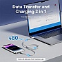 ���� ������ USB-C to Lightning 1.0m PD27W PVC blue Vention (LAKSF)