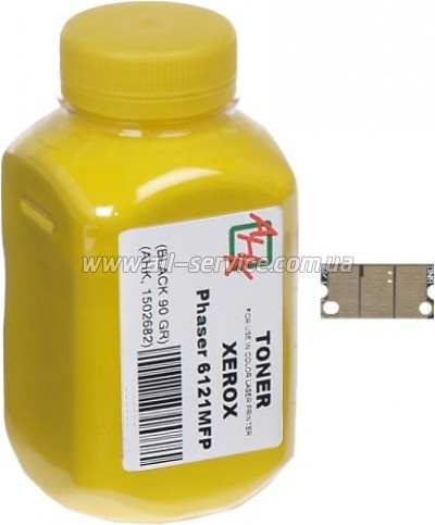Тонер + чип АНК Xerox Phaser 6121MFP Yellow бутль 90г (1502689) Тонер + чип АНК Xerox Phaser 6121MFP Yellow бутль 90г (1502689)