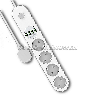   olorWay 4 / 4USB White 2M (CW-CHE44W)