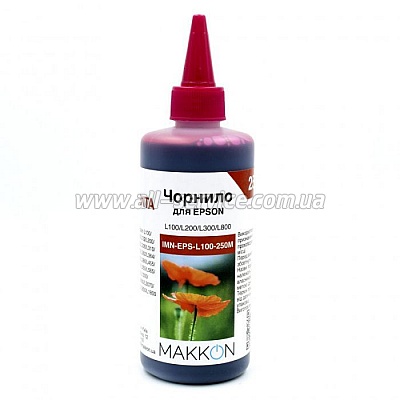 Чернила Makkon Epson L100/ L200/ L300/ L800 250 мл magenta (IMN-EPS-L100-250M) Чернила Makkon Epson L100/ L200/ L300/ L800 250 мл magenta (IMN-EPS-L100-250M)