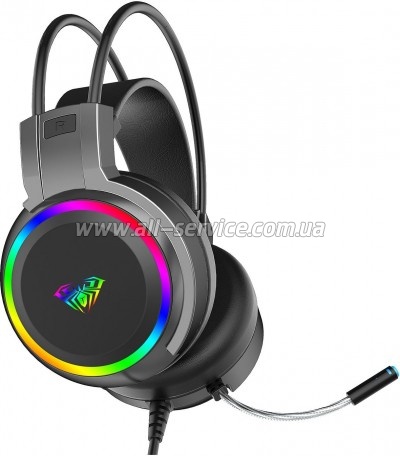  Aula S608 Wired Gaming Headset 3.5mm*2 + USB Black (6948391235509)