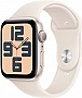 - Apple Watch SE 2024 GPS 40mm Starlight Aluminium Case with Starlight Sport Band - S/M (MXEF3QH/A)