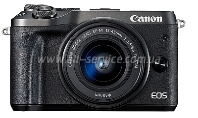 Цифровой фотоаппарат CANON EOS M6 15-45 IS STM Цифровой фотоаппарат CANON EOS M6 15-45 IS STM