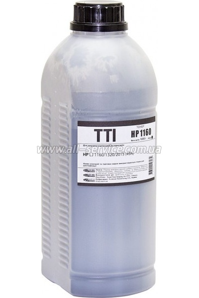 Тонер TTI HP LJ 1160/ 1320/ 2015 бутль 1000г (NB-011) Тонер TTI HP LJ 1160/ 1320/ 2015 бутль 1000г (NB-011)