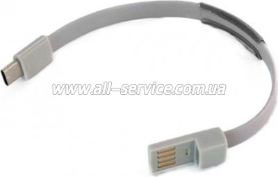 ���� ������ USB 2.0 AM to USB-C 0.2m grey Extradigital (KBU1779)