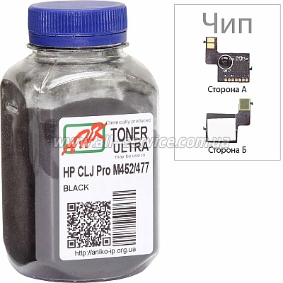 Тонер + чип АНК HP CLJ Pro M452/ 477 бутль 40г Black (3203134) Тонер + чип АНК HP CLJ Pro M452/ 477 бутль 40г Black (3203134)