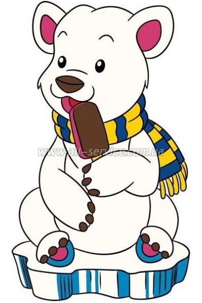 Картина по номерам ArtCraft Белый мишка 25х30см (15117-AC) Картина по номерам ArtCraft Белый мишка 25х30см (15117-AC)