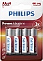  Philips AA LR6 Power Alkaline * 4 (LR6P4B/10)