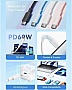 Дата кабель USB-C to USB-C 2.0m 5A aluminum black Vention (TRIBH) Дата кабель USB-C to USB-C 2.0m 5A aluminum black Vention (TRIBH)