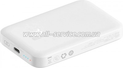 ������� ������������� Baseus Airpow 6000mAh PD 20W Mag White (P10022807213-00)