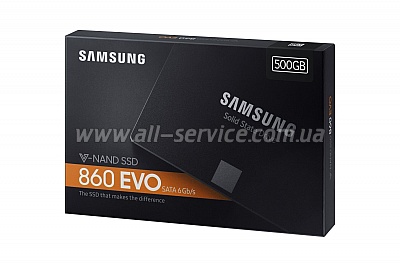 SSD  Samsung 860 EVO 500GB 2.5" SATA V-NAND 3bit MLC (MZ-76E500BW)