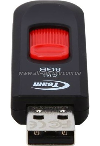  Team 8GB C141 Red USB 2.0 (TC1418GR01)