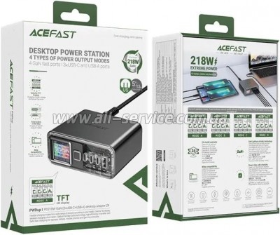 �������� ������� Acefast 4xUSB 218W Gan Z4 (6974316282587)