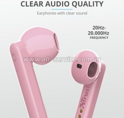  Trust Primo Touch True Wireless Mic Pink (23782)