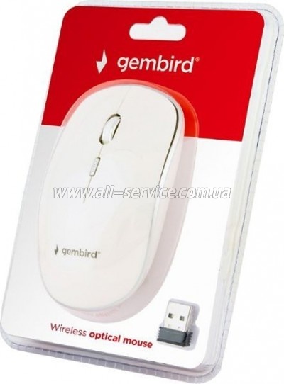  Gembird MUSW-4B-01-W White (MUSW-4B-01-W)