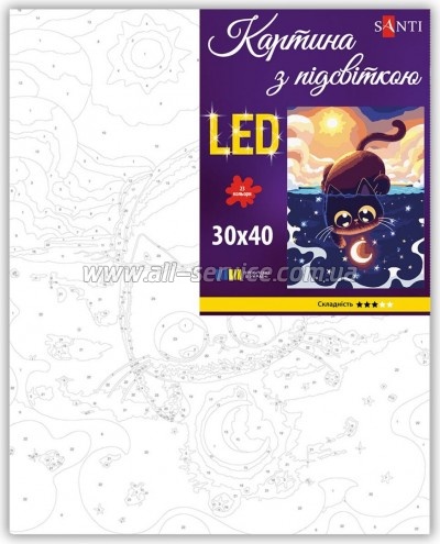 ������� �� ������� Santi ����� � ������ ����� 30x40�� LED (956552)