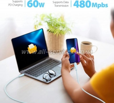 ���� ������ USB-C to USB-C 1.8m 60W 20V/3A premium J5create (JUCX18L18W-N)