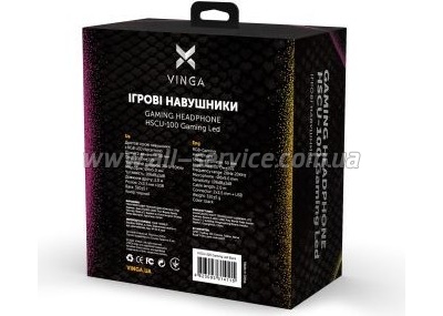  Vinga HSCU-100 Gaming LED Black (HSCU-100)