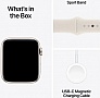 - Apple Watch SE 2024 GPS 40mm Starlight Aluminium Case with Starlight Sport Band - S/M (MXEF3QH/A)