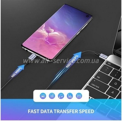 ���� ������ USB-C to USB-C 2.0m US261 18W Black Ugreen (50152)