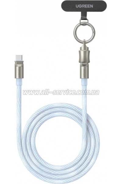 ���� ������ USB-C to USB-C 1.2m 60W blue Ugreen (35511)
