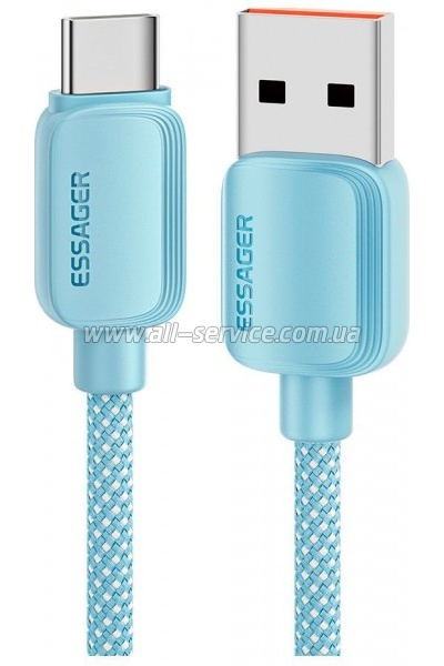 ���� ������ USB 2.0 AM to USB-C 2.0m 100W blue Essager (EXC7A-WLA03-P)