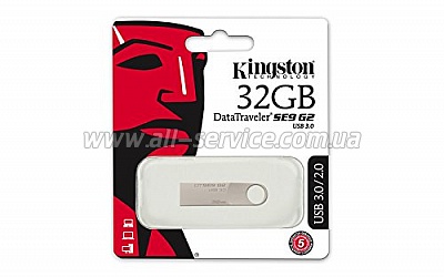 ������ 32GB Kingston DTSE9 G2 Metal Silver (DTSE9G2/32GB)