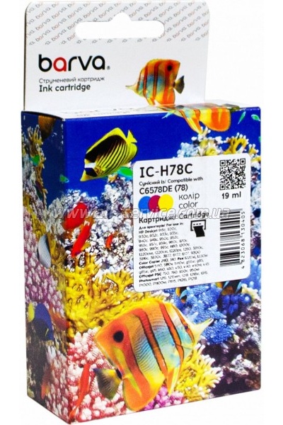Картридж Barva HP №78/ C6578DE Color (IC-H78C) Картридж Barva HP №78/ C6578DE Color (IC-H78C)