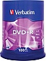  DVD Verbatim 4.7Gb 16X CakeBox 100 (43551)