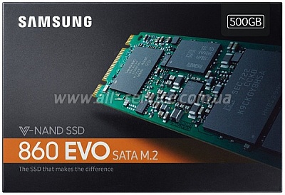 SSD  Samsung 860 EVO 500GB M.2 SATA V-NAND 3bit MLC (MZ-N6E500BW)