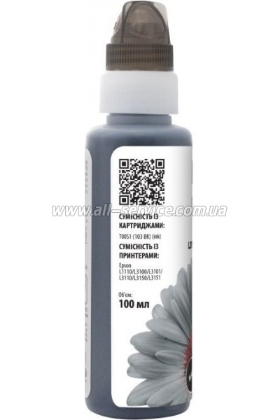  Barva Epson 103 Epson L1110/ L3100 Black 100 OneKey (E103-690-1K)