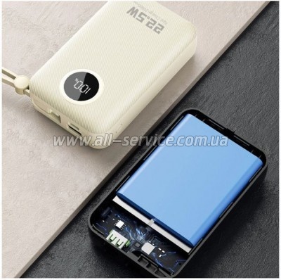 ������� ������������� Dudao 20000mAh K14+ PD 22.5W White (6977196680023)
