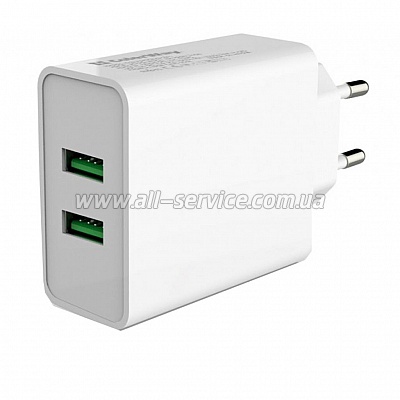   Colorway 2USB Quick Charge 3.0 36W  (CW-CHS017Q-WT)