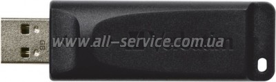  64Gb VERBATIM USB Drive STORE'N'GO SLIDER BLACK (98698)