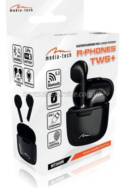  Media-Tech R-Phones Black (MT3608K)