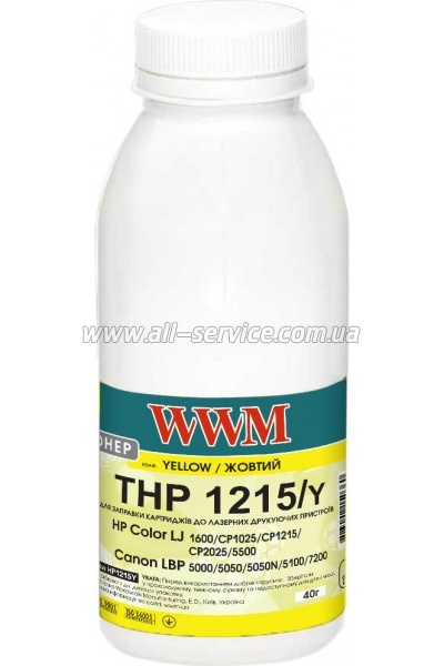  WWM HP CLJ CP1215/ CP1515/ CM1312 Yellow 40/  (HP1215Y)